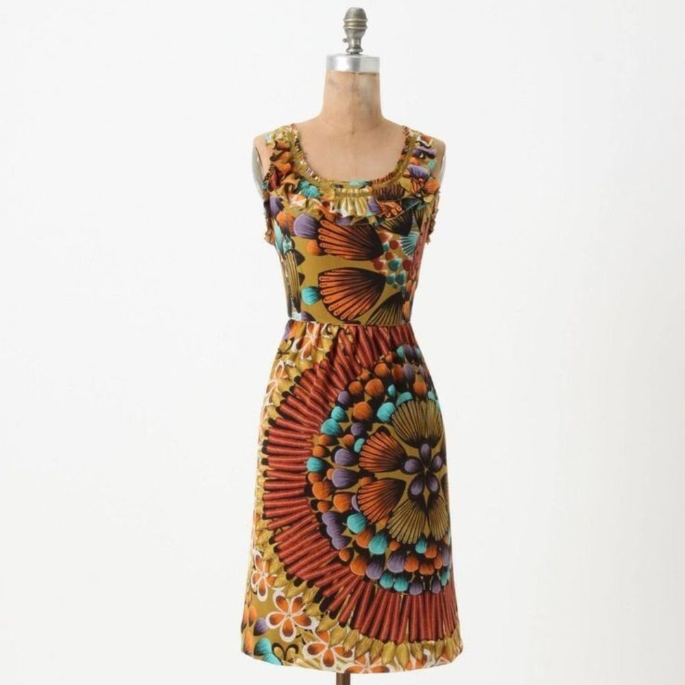 Sz 2 Edme & Esyllte Lappula Silk Dress from Anthropologie